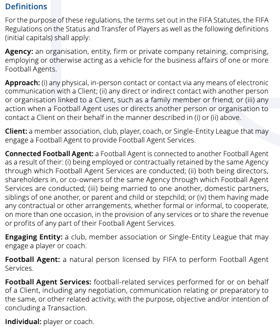 [2024 FIFA Agent 자격시험] 3-1. 축구 에이전트 규정 (Football Agent Regulation ...