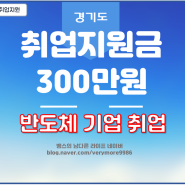 경기도 청년 중장년 취업지원금 300만원 20대 30대 40대 선착순 지급