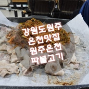 원주 유일의 온천 원주온천 그리고 원주파불고기