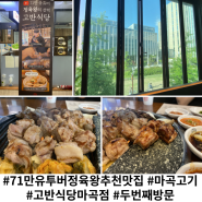 71만유투버 정육왕의 선택 ㅣ 두 차례 브랜드대상 맛집 ㅣ 마곡고기집 ㅣ "고반식당 마곡점"