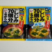 일본 마트 쇼핑 │ 물만 부어 먹는 즉석 된장국 나가타니엔 미소시루 후기
