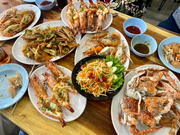 파타야 수산시장 나끄아 란포 시장