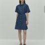 드파운드 depound 합정 쇼룸에서 belted shirt dress - indigo 벨티드 셔츠 드레스 입어본 후기