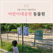 서울 어린이대공원 동물원 식물원 입장료 무료 관람후기