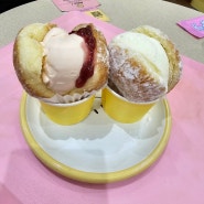 노티드 강남 카카오 도넛 우유 생크림 도넛 & 딸기우유 생크림 도넛