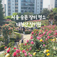 서울 숨은 장미꽃 명소 성동구 대현산장미원 주차, 위치