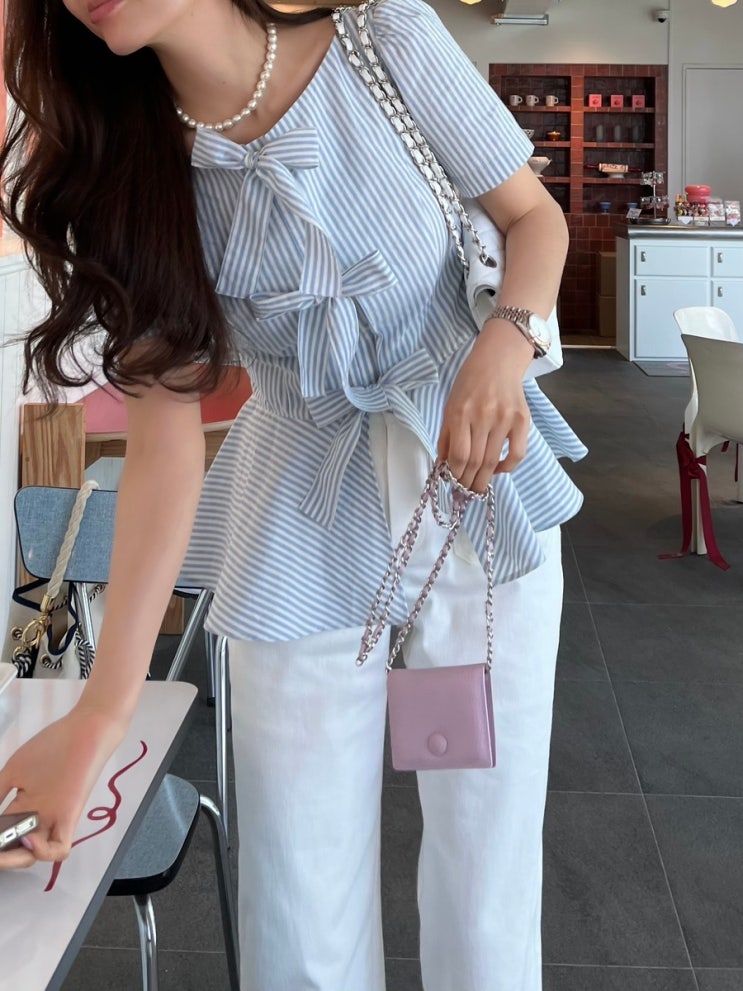 [ AMA Label ] 메이리본bl , 퍼프피케셔츠 , AMA포켓일자팬츠 / open ️ : 네이버 블로그