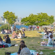 여의도 한강공원 돗자리 텐트 배달존 피크닉 즐기기