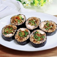 마늘쫑김밥 만들기 맛있는 마늘쫑 요리 마늘종 김밥 레시피