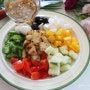 오징어 파프리카 샐러드 만들기 다이어트 샐러드