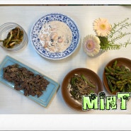 쇠불고기, 꽈리고추무침, 꽈리고추멸치볶음, 열무김치, 명란크림파스타...5월 2주차 요리수업사진