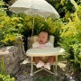 휴대용아기의자 이유부스터로 100일아기 앉기 연습하기