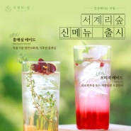 곡성카페 서계리숲 신메뉴 출시(feat. 홍매실에이드, 오미자에이드)