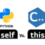 파이썬 'self' 와 C++ 'this' 어떤 차이가 있는지 비교해보자.
