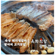 남양주 진접) 깔끔한 숙성 돼지 생갈비 맛집 옥화 식당 광릉점