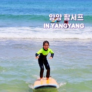 양양 서핑 예약 팜서프 설악해변 초보 어린이 강습 강원도 놀거리
