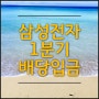 삼성전자 1분기 배당입금, 주당 배당금(feat. 미래에셋증권)