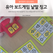유아 보드게임 6세 장난감 추천 낱말카드 징고