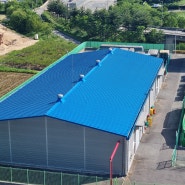 경남 양산 디더블유로지스틱스 - 판넬지붕 에나멜 도장공사 - 방수도장전문 - (주) 부경IND