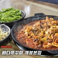 개봉동맛집 바다쭈꾸미 개봉본점 후기 - 미나리,삼겹살,쭈꾸미 조합 굿굿