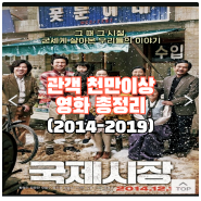 우리나라 천만 관객 넘은 영화 총 정리 2014년-2019년