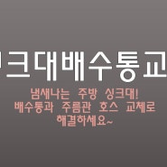 ♥김해 내외동, 안동, 삼방동, 장유, 율하, 진영, 진례(김해 전지역)♥! 주방 싱크대에서 나는 냄새 제거 방법?! 싱크대 배수통과 주름관 호스 교체로 쾌적한 주방을 만드세요~!