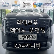 청주썬팅 KA4카니발 신차 레이노F95 시공 _ 레인보우 . 레이노운천점