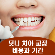 치과 덧니 치아 교정 비용과 기간, 치아교정 하지마라 이유는?