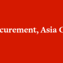 [채용정보] Professional Agile Procurement, Asia Cluster IM