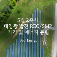5월 2주차 태양광 발전 REC/SMP 가격 및 에너지 동향