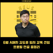 6월 A매치 한국 축구 임시 감독 김도훈 선임 프로필 전술 총정리