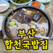 부산 3대 국밥 용호동 '합천국밥집' (미쉐린 가이드 빕구르망 선정 맛집)