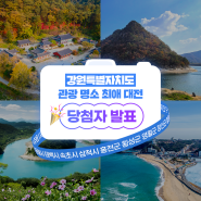🎇강원관광재단 강원 관광 명소 최애 대전 이벤트 당첨자발표🎇