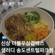 샐러디 송도센트럴파크점 | 신메뉴 더블우삼겹박스 후기 | 송도 센트럴파크 맛집