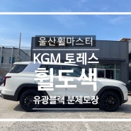 울산 KGM 토레스 유광블랙 분체도장 휠도색 / 휠복원, 휠수리