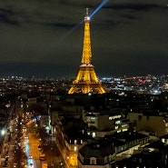 파리 여행 2일차 에투알 개선문 전망대 에펠탑 야경 명소