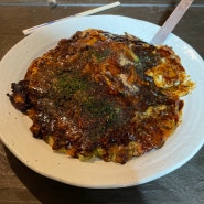 일본여행 후쿠오카맛집 즐거움이 있는 오코노미야키 테보