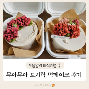 [인천주문제작케이크] 인천떡케이크 비주얼 맛집 '무아무아케이크' 포장 후기