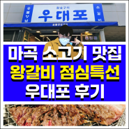 마곡 맛집 왕갈비 점심특선이 맛있는 우대포 후기