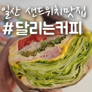 정발산/주엽 샐러드&샌드위치 내돈내산맛집 '달리는커피 주엽강선점'