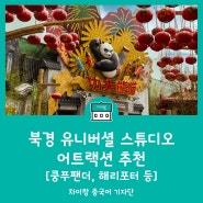 차이랑중국어 북경 유니버셜 스튜디오 어트랙션 소개