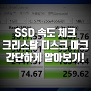 크리스탈 디스크 마크 활용 NVMe SSD 속도체크!