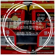 수원 곡반정동 하나로마트 희한한 할인 제품 '청정원 태양초매운고추장' 소개~
