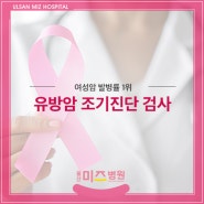 무거동산부인과 여성암 발병률 1위, 유방암 조기진단을 위해
