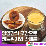영양간식 곶감의 효능 & 곶감 샌드위치, 곶감라떼 만들기