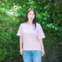 여성 여름 티셔츠 반팔 브랜드 스파오 COOL코튼 오버핏 솔직후기