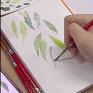 가양초등학교 선생님 취미 동아리 수업스케치 ::: 수채화 초보 그라데이션의 활용한 노을 그림 그리기