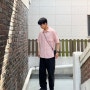 [OOTD] 남자 여름 핑크 반팔 셔츠 코디(인템포무드,후브스,요위,코스)