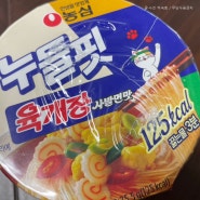 다이어트 간식 농심 누들핏 육개장 사발면 맛 솔직 리뷰