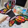 33개월 아이와 함께 미술집콕놀이 셀로판지 나비날개 만들기